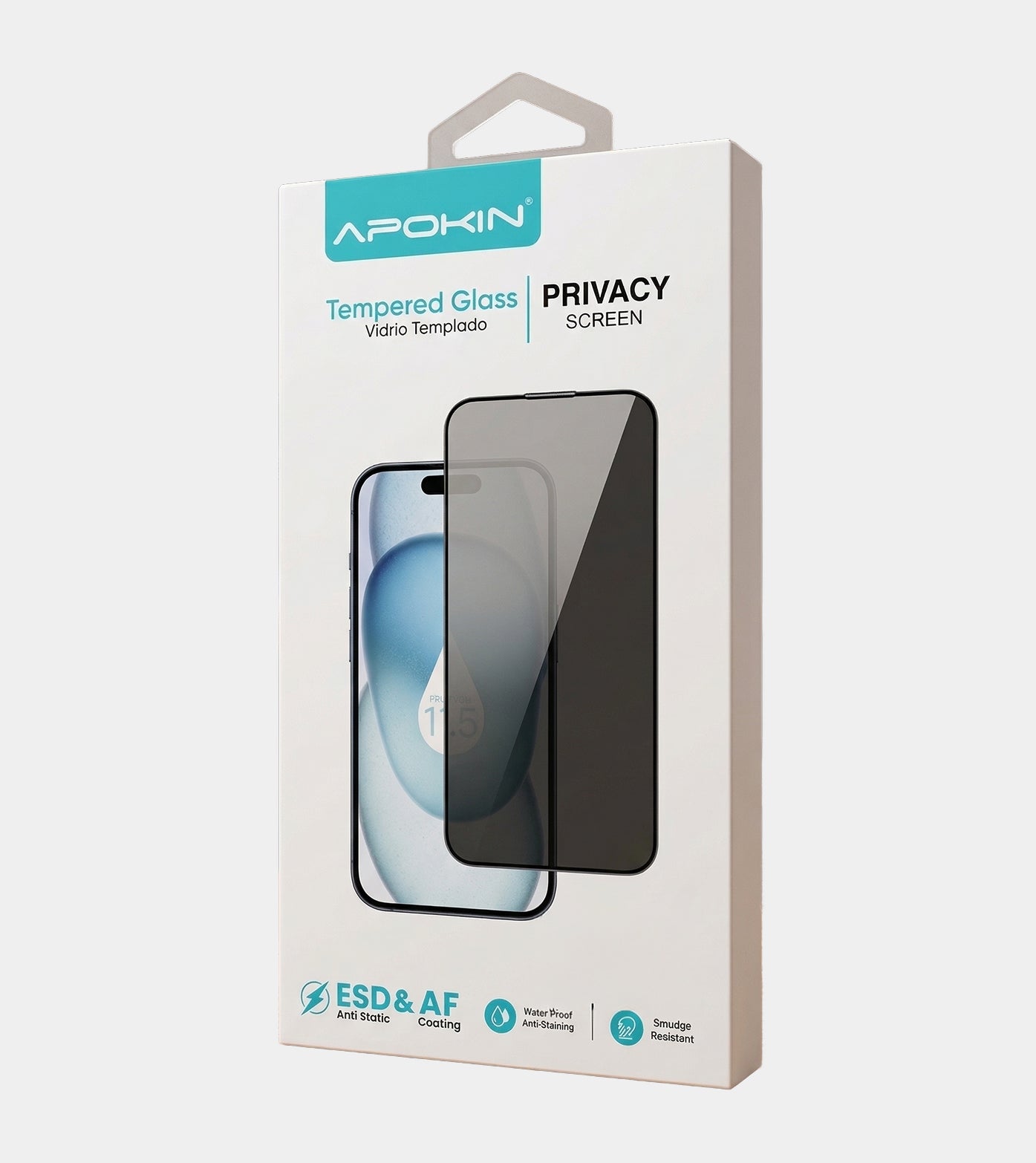 Apokin Privacy Tempered Glass Screen Protector for iPhone 14 Pro